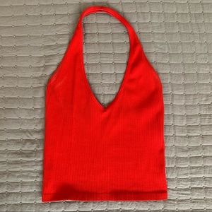 UO Red Halter Top